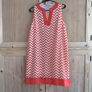 Mudpie Chevron Striped dress Size M